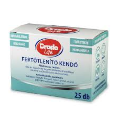 BradoLife fertőtlenítő kendő 25db
