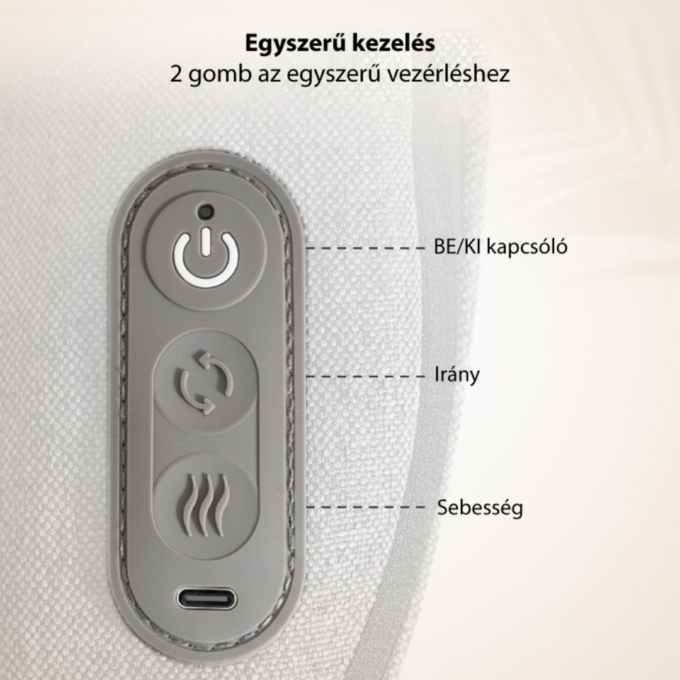 NAIPO MGB-2403 Mini Vezeték Nélküli Hátmasszírozó - Image 4