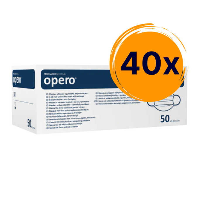 Opero maszk gumis fehér